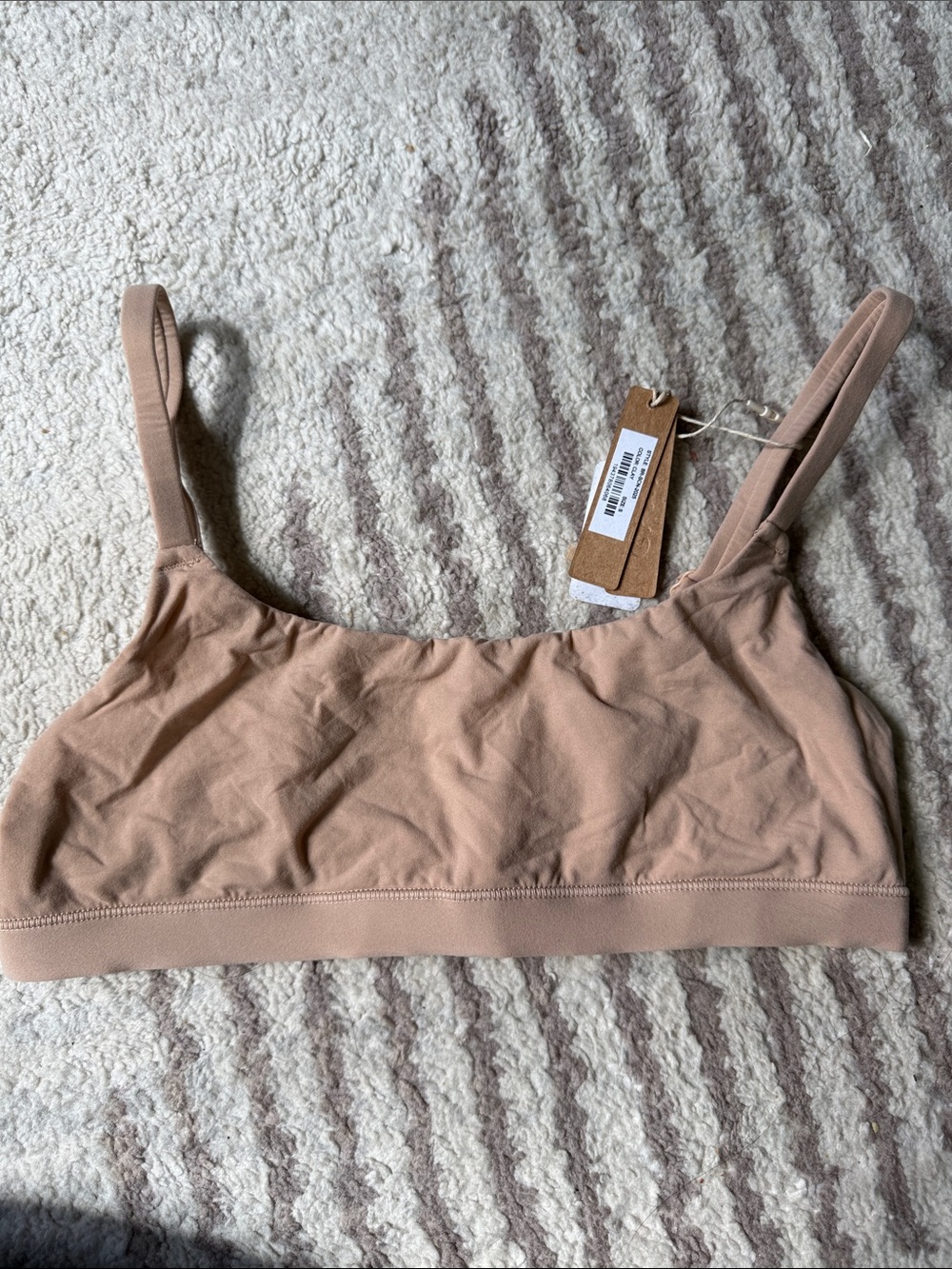 Skims fits everybody scoop bralette small clay